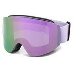 Women's Ski Goggles with Side Glare Protection and Anti-Fog Coating