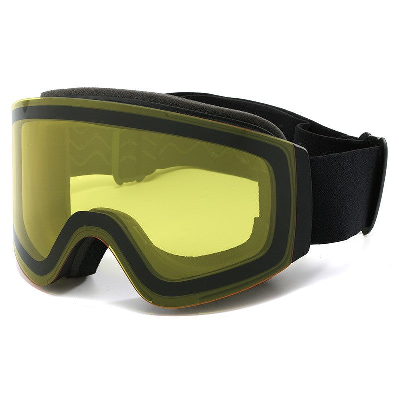 Women's Ski Goggles with Side Glare Protection and Anti-Fog Coating