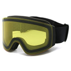 Women's Ski Goggles with Side Glare Protection and Anti-Fog Coating
