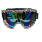 Women's Ski Goggles with Sparkling Crystal Decoration