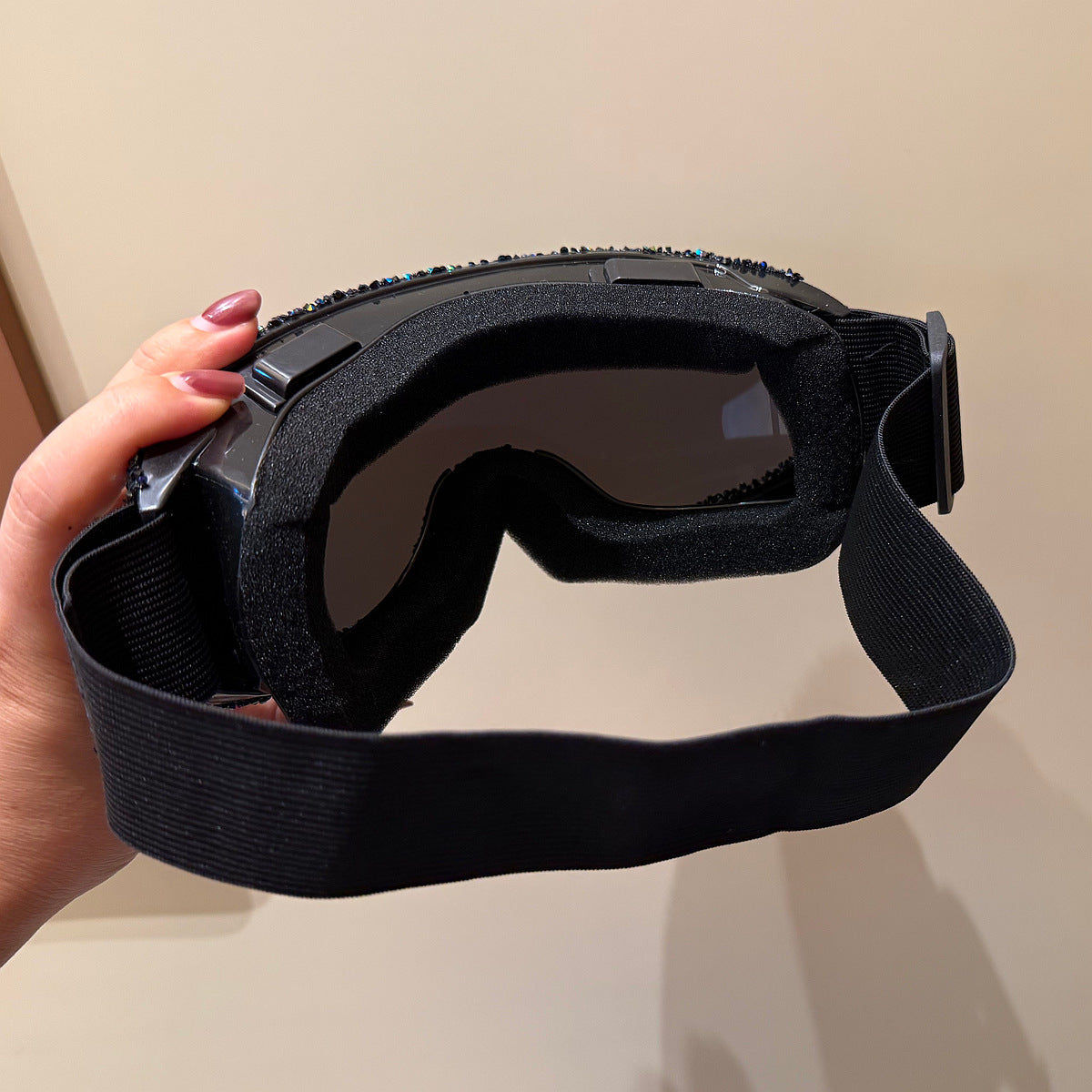 Women's Ski Goggles with Sparkling Crystal Detailing