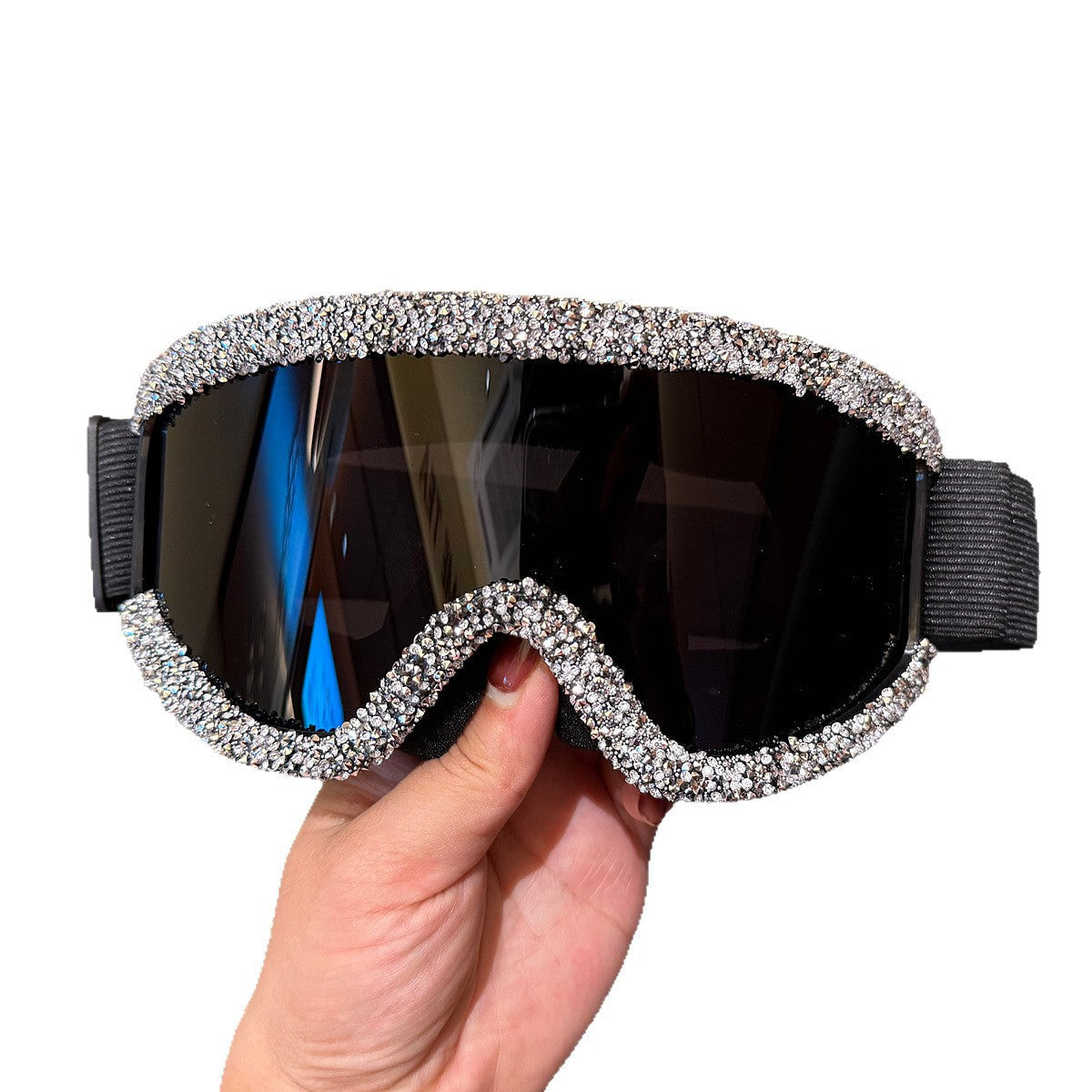 Women's Ski Goggles with Sparkling Crystal Detailing