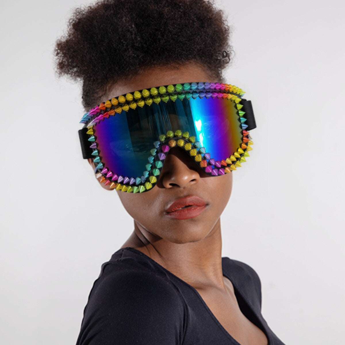 Women's Ski Goggles with Studded Detail