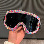 Women's Stylish Ski Goggles with Unique Decor