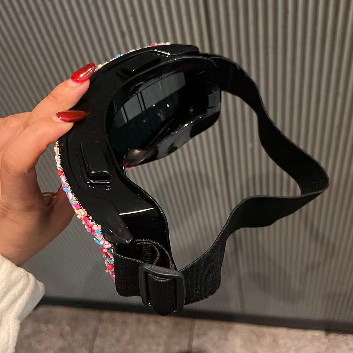 Women's Stylish Ski Goggles with Unique Decor