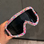 Women's Stylish Ski Goggles with Unique Decor