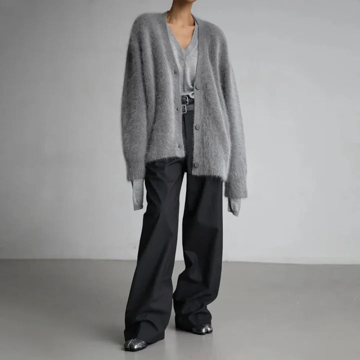 Women's Sweater in Cashmere Knit Fabric