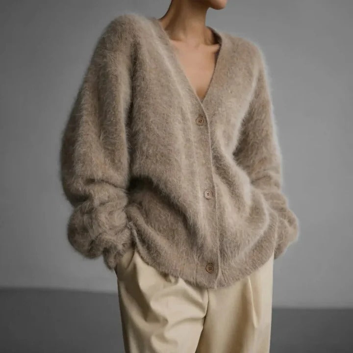 Women's Sweater in Cashmere Knit Fabric