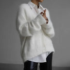 Women's Sweater in Cashmere Knit Fabric