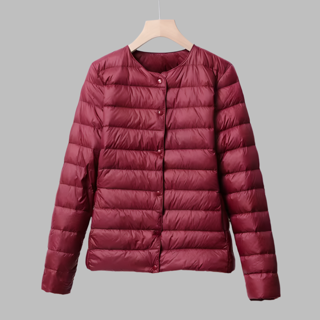Women's Ultralight Collarless Puffer Jacket