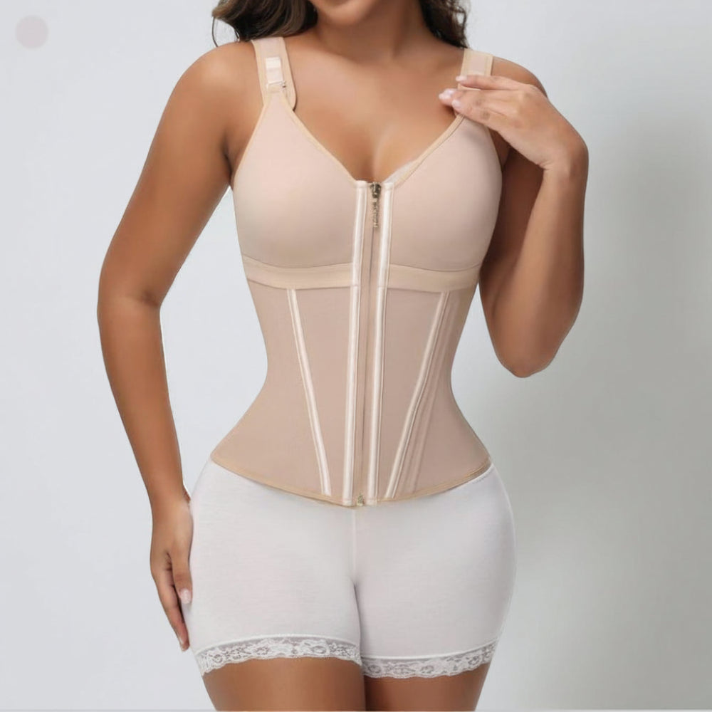 Women's Waist Trainer Corset Slimming Shapewear Vest Built-In Bra
