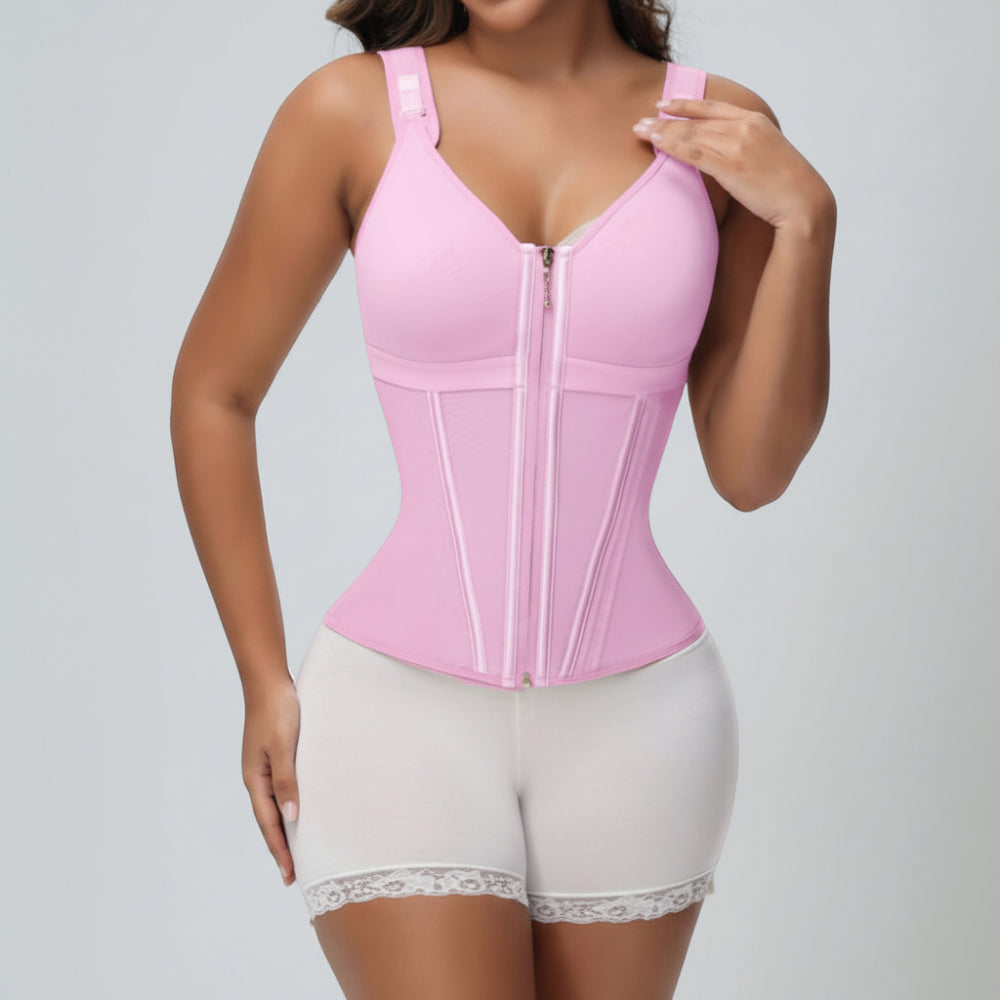 Women's Waist Trainer Corset Slimming Shapewear Vest Built-In Bra