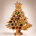 Wooden 24-Slot Wine & Beer Advent Calendar Holder Countdown Display