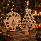 Wooden 24-Slot Wine & Beer Advent Calendar Holder Countdown Display