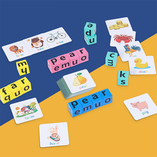 Wooden Alphabet Spelling Game for Kids