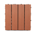 Wooden Floor Tile Solid Colour Click Lock Non-Slip Outdoor Decking