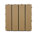 Wooden Floor Tile Solid Colour Click Lock Non-Slip Outdoor Decking