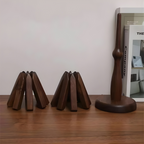 Wooden Table Mat with Tree Design Coaster Set