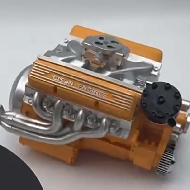 Working Engine Model Kit, Visible Combustion Strokes, Machined Metal
