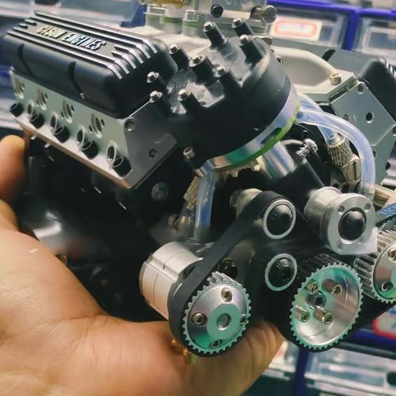 Working Engine Model Kit, Visible Combustion Strokes, Machined Metal