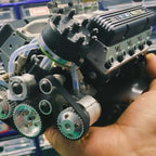 Working Engine Model Kit, Visible Combustion Strokes, Machined Metal
