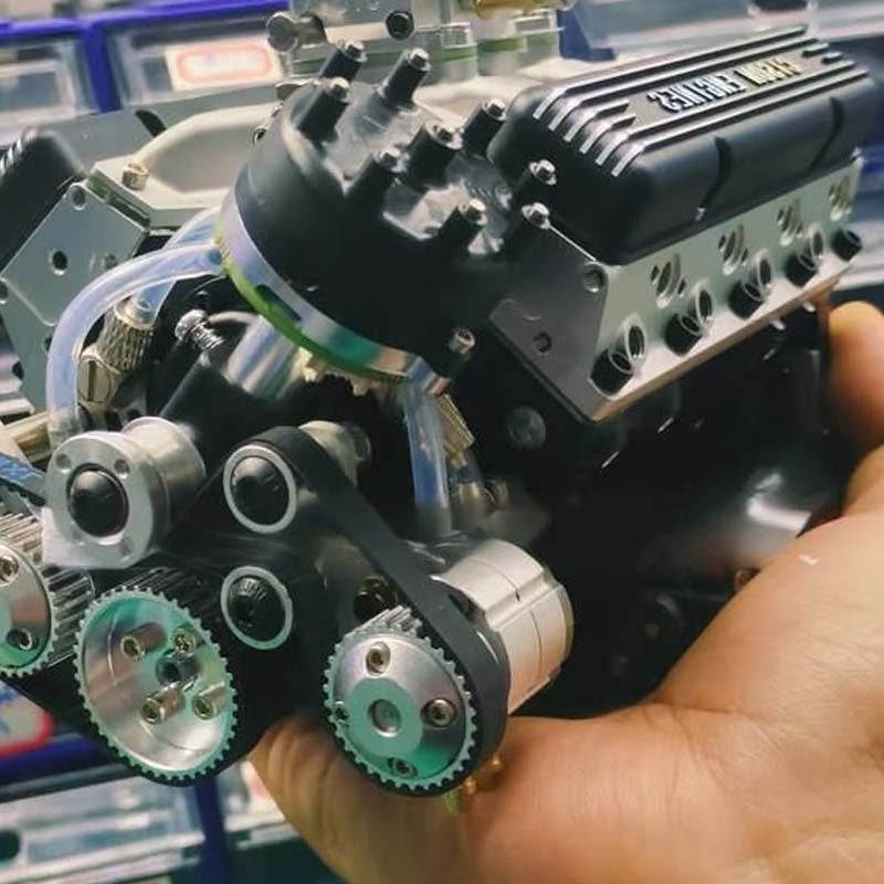 Working Engine Model Kit, Visible Combustion Strokes, Machined Metal