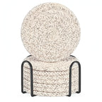 Woven Whirl Coaster Set – 8 Pieces