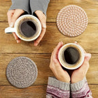 Woven Whirl Coaster Set – 8 Pieces