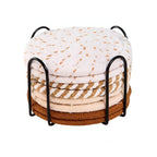 Woven Whirl Coaster Set – 8 Pieces
