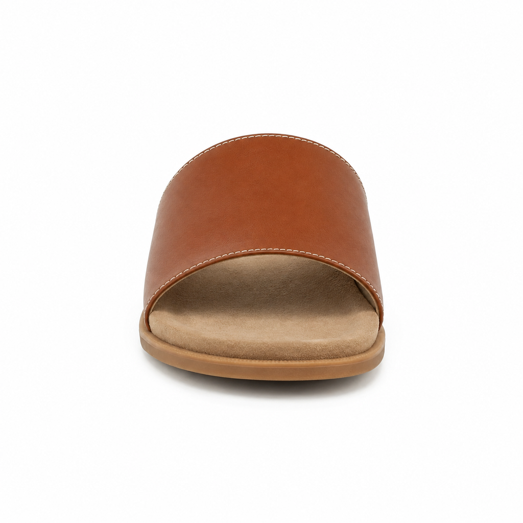 Top view showing the cushioned footbed of the sandals.