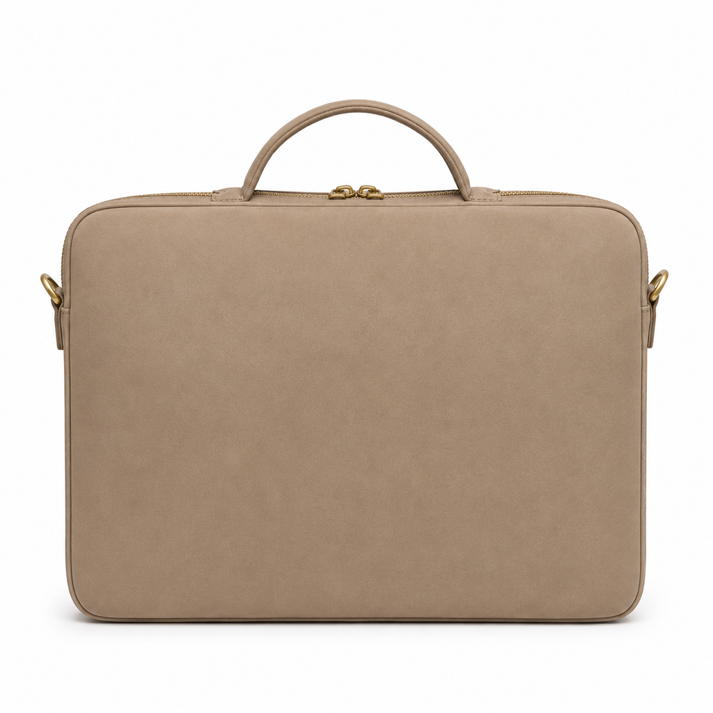 Interior view of padded laptop sleeve.