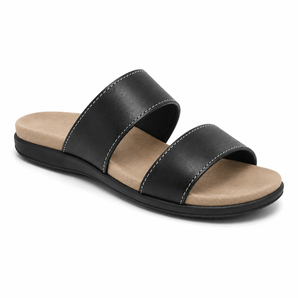 Bottom view showing non-slip rubber sole of sandal