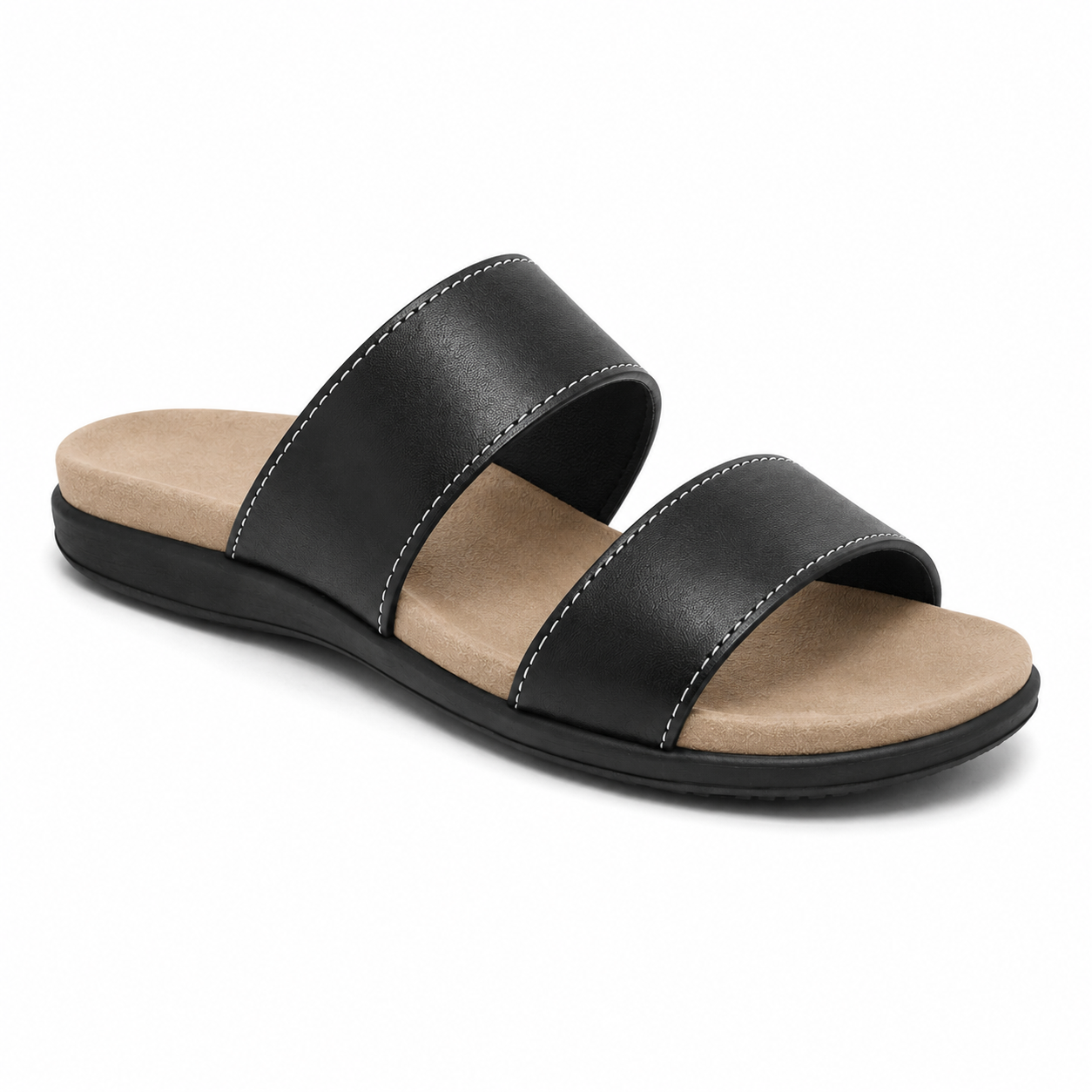 Bottom view showing non-slip rubber sole of sandal