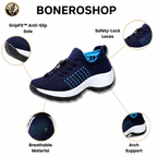 Orthofit trainer insole view showing cushioned support for plantar fasciitis relief
