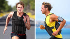 Before and after physique transformation using 20kg weighted vest training