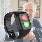 GPS smart watch for elderly displaying heart rate and blood pressure monitoring features