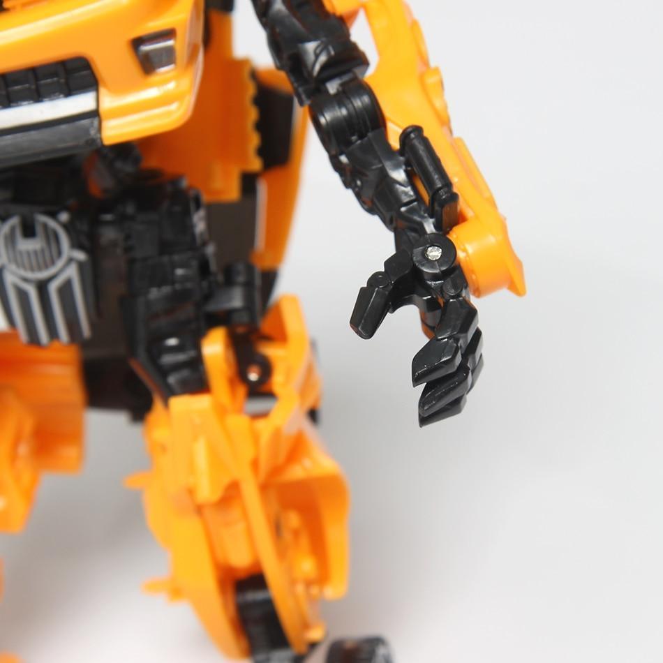Optimus Bumblebee transforming action figure toy in action pose