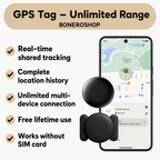 Children's GPS tracker showing customisable safety zone alerts on parent's mobile phone