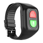 4G smart watch for elderly showing geo-fencing safe zone alerts and GPS tracking