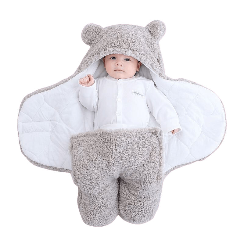Pink BONEROSHOP Baby Sleeping Bag showing soft cotton interior and breathable polyester outer layer.