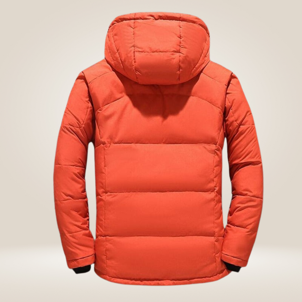 Nordfall Winter Parka zip detail showing robust waterproof closure system.