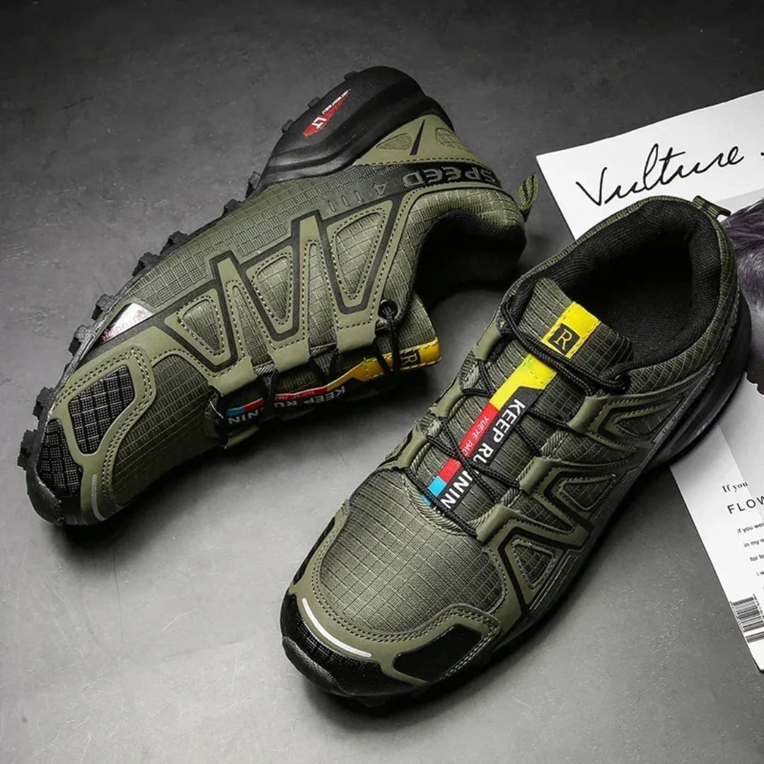 SpeedCross IV trainers in Black colourway with visible deep-lugged sole design.