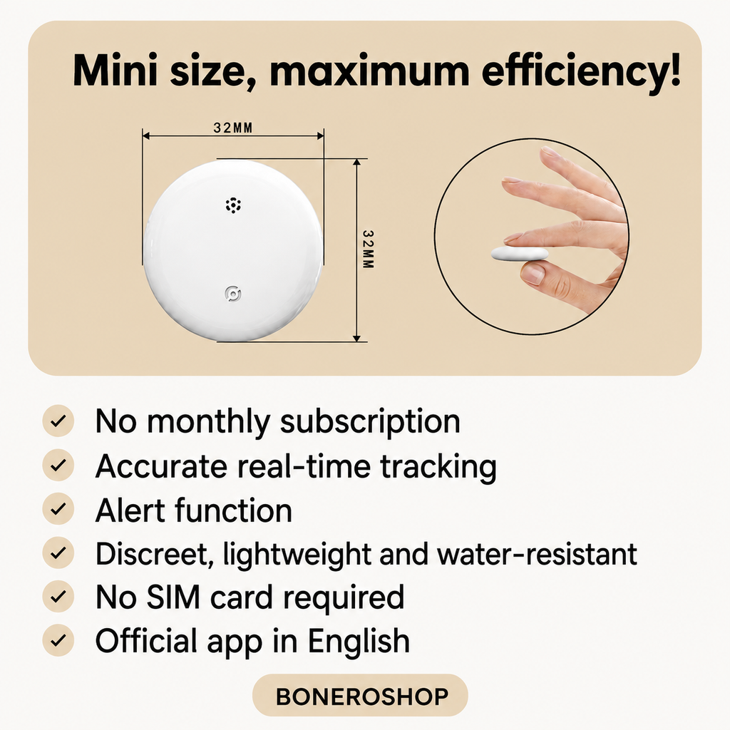 GPS Tracker for Elderly – No Monthly Fees – Works with iPhone & Android