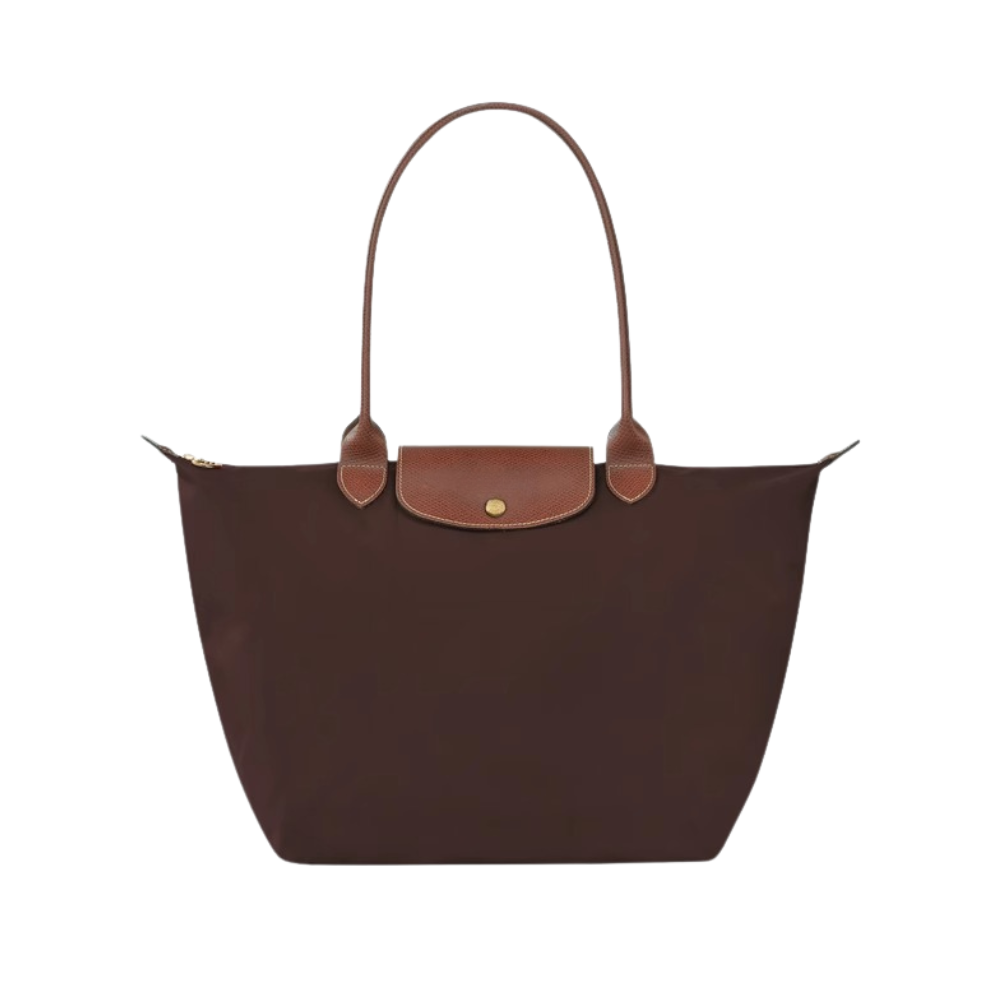 Longchanp Le Pliage bag worn as everyday tote