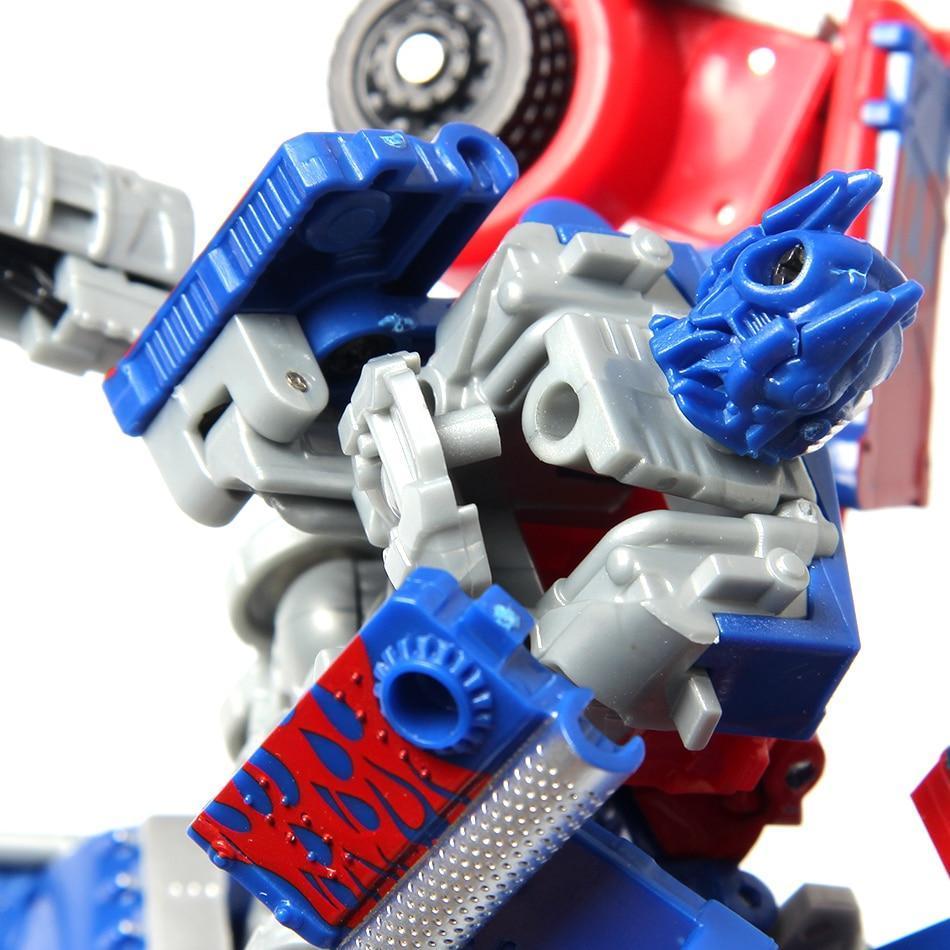 Optimus Bumblebee transforming action figure toy robot mode detail