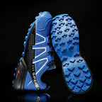 SpeedCross IV trainers toe box close-up showing reinforced protection and spacious design.
