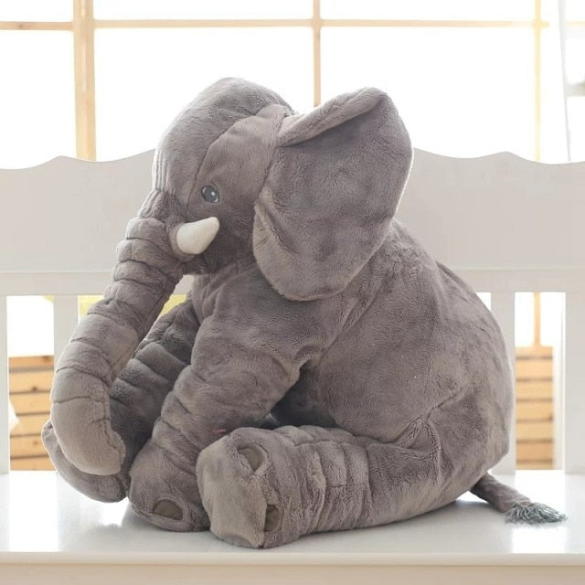 Lightweight elephant plush pillow easy for toddlers to carry and move