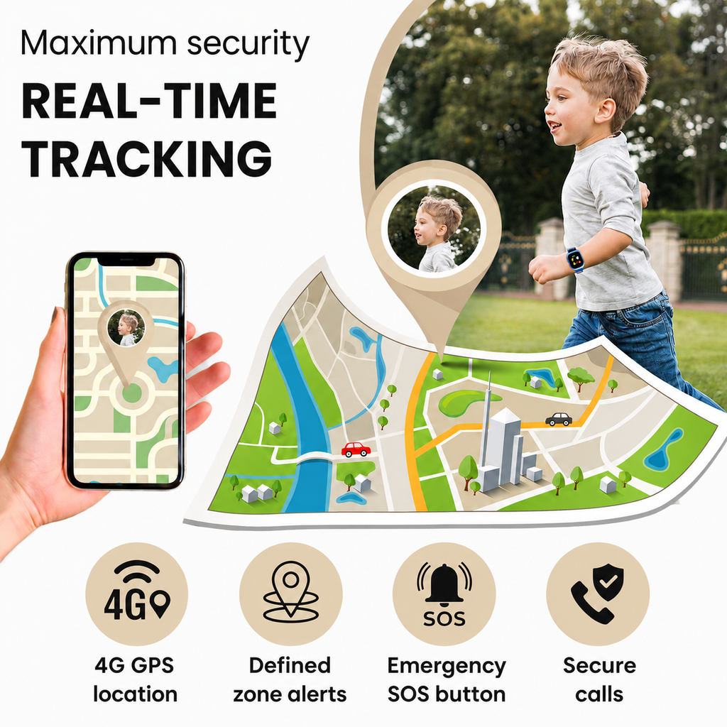 Remote monitoring function interface on parent's smartphone app.