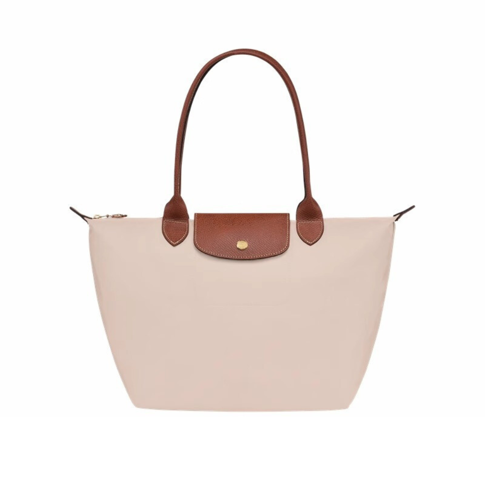 Longchanp Le Pliage bag styled with casual outfit