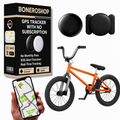 Compact GPS tracker for bicycle compatible with Apple Find My and Google Find My Device applications